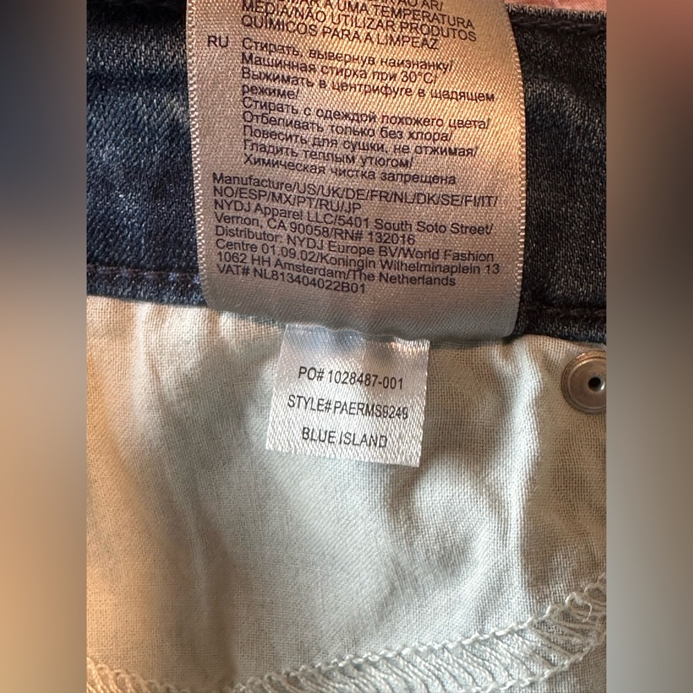 NWOT NYDJ Women's Blue Jeans 0P Marilyn straight - Picture 10 of 14
